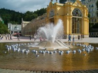Palačinka na kolonádě v Mariánských Lázních