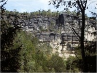 Dlouhodolské stěny - cestou na Pravčickou bránu
