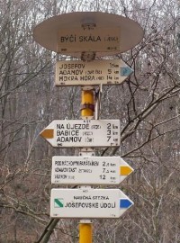 Rozcestník - Býčí skála