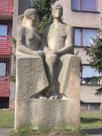 Ostrava - Muglinov: památník - detail
