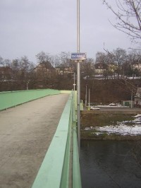 Ostrava  - nově opravená lávka pro pěší přes Ostravici