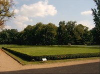 Zámecký park: Území parku se rozkládá na východním okraji města Hořovic v průměrné nadmořské výšce 365 m. Jedná se o mírně k severovýchodu nakloněnou tabuli. Rozloha parku činí cca 6,4 ha.
Geologický podklad tvoří na povrch vystupující zahořanské bř