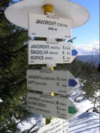 Javorový - rozcestník: Javorový - rozcestník