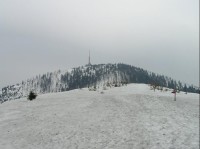 Pohled na vrchol z hřebenu