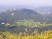 Boboty - pohled z úbočí Veľkého Kriváňa (srpen 2010)