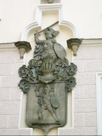 Detail výzdoby na fasádě zámku