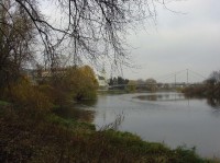 Radotín: v pozadí kostel sv. Petra a Pavla 