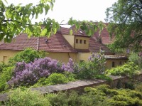 Zámecký park s přilehlou budovou
